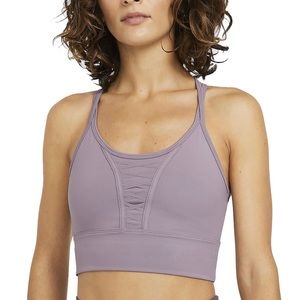 NIKE Women's Cropped laced Training Tank Sports Bra